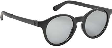 BÉABA, Lunettes de soleil pour Enfants 4-6 ans, Protection 100% UV - CAT 3, Protection Latérale, Confort Optimal, Branches ajustables 360°, Noir