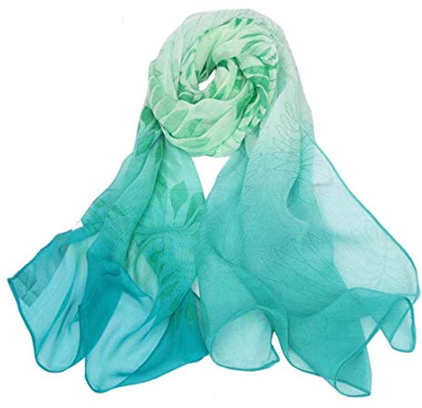 Acotavie Scarfs for Women Lightweight Fashion Scarves Print Floral Pattern Scarf Shawl Wraps (B01)