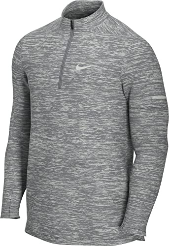 Nike Herren M Nk Df Elmnt Top Hz Sweatshirt, Smoke Grey/Grey Fog/Htr/Reflec, M EU
