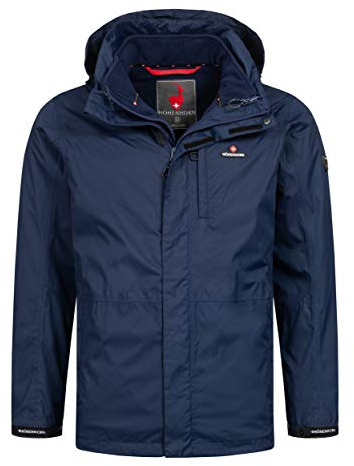 Höhenhorn Arcalod Pro Men's 3-in-1 Winter Jacket Double Jacket Waterproof, Dark Blue Pro, XXL