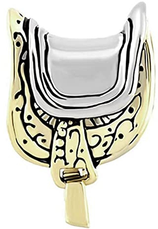 LSxAB Women Saddle Charm Compatible with Pandora Charm Bracelet Horse Riding Equipment Tack Up Horsemanship Equestrian Farm Animal Horse Lover