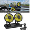 Coikes Doppellüfter Auto Ventilator 12V Auto Kühlventilator für Armaturenbrett 2 Geschwindigkeiten 360 Grad Drehung Auto Kfz Ventilator Kühlluftventilator für Auto SUV Wohnmobil Boot Fahrzeuge