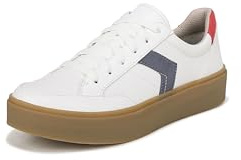 Dr. Scholl's Shoes Women's Madison Lace Sneaker Oxford White Nylon 9.5 M