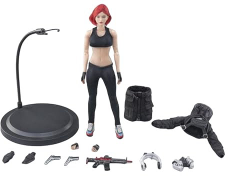 VUSLB VERYCOOL Collectible Figure Full Set: Cyberpunk Trickybaby 12 - Rainbow, Seamless Design, 1:12 Scale Female Miniature Action Figurine VCF-3006