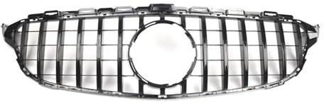 SQOFJDF Parrilla Parrilla Delantera del radiador Negra Brillante para Mercedes Clase C W205 C200 C250 C350 C43 AMG 2015-2018 Rejillas