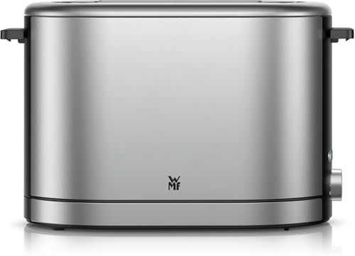 WMF Lono Silk Toaster 2 Scheiben, Edelstahl Matt Grau, Doppelschlitz Toaster mit XXL-Brötchenaufsatz, 7 Bräunungsstufen, LED-Funktionen, breiten Schlitzen und Krümelschublade, Anti-Fingerabdruck