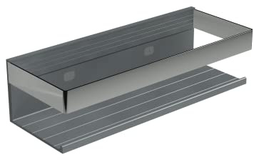 BERNSTEIN Duschkorb DK319 Edelstahl Rechteckige Duschablage aus rostfreiem Edelstahl Breite 28 cm - Chrom Satiniert