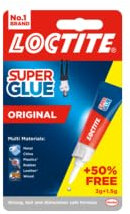 Loctite 2633452 Super Glue - 3g Tube plus 50% Free