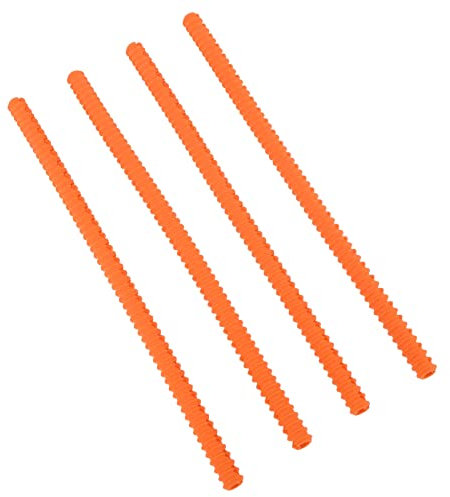 EMUKOEP 4 pezzi, protezione anti-ruggine per forno, protezione bordi in silicone resistente al calore, accessori per forno, protezione per bordi della griglia del forno, cucina e ristorante (arancione