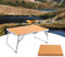 CZ-XING Klappbarer Campingtisch, tragbarer Kleiner Klapptisch, verstellbare Beine für Outdoor Picknick Strand, Indoor Computertisch, für Party, Zuhause, Büro, Garten, Kaffee