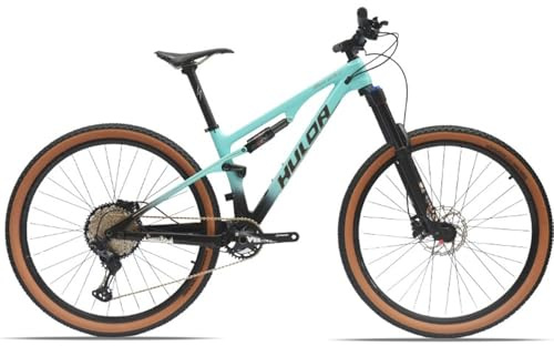Kcolic Bicicleta Montaña Fibra Carbono 29 Pulgadas, Eje Tubo Descenso, Parte Trasera Blanda, NX-12 Velocidades A,29in/17in