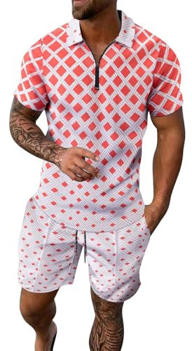 2-teiliges Trainingsanzug-Set für den Herbst, Jogginghosen-Set, Geburtstag, 2-teiliges Herren-Trainingsanzug, kurzes Sommeroutfit für Herren, zweiteiliger Sportanzug, 2-teiliges