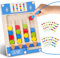 Kinderspiele Puzzle ab 3 4 5 Jahre, Spielzeug ab 3-4-5-6 Jahre Mädchen Junge Montessori Magnetspiel Labyrinth für Kinder Geschenk 3-7 Jahre Jungen Holzspielzeug ab 3 4 Jahre Farben Sortierspiel (Eis)