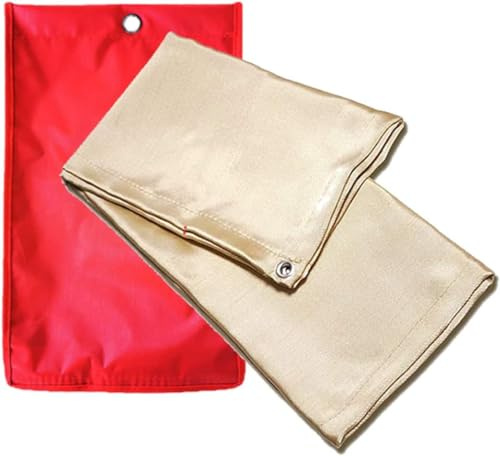 Yosugi Löschdecke Küche Feuerlöschdecke für Fettbränd,Camping,Grill (1.2mx1.2m)