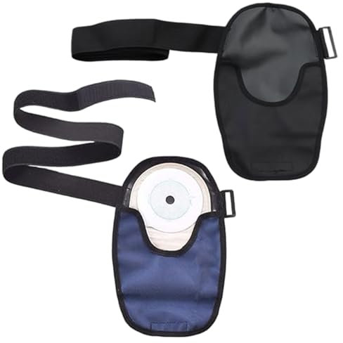 Lawnrden 2 Pezzi di Sacchetti di ostomia Impermeabile Copre Le Forniture di ostomia per Sacca per Stoma Universale Regolabile per ileostomia