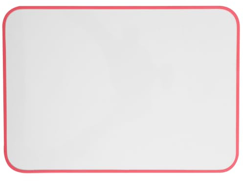 Gogogmee Tableau Magnétique Double Face A4 Surface Effaçable à Sec, Mini Tableau Blanc Portable en Plastique, Cadre aux Couleurs Aléatoires, pour Bureau, École et Maison Couleur Aléatoire