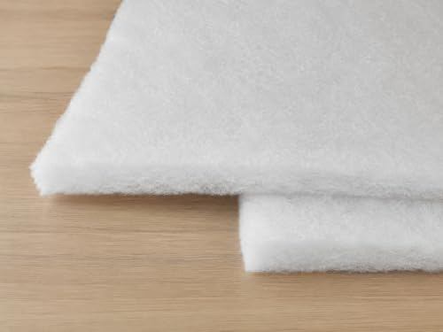 Guata para Acolchar por Metros (150 g/m² – 160 cm Ancho), Relleno de Microfibra Suave y Fino, Ideal para Manualidades, Peluches, Cojines, Almohadas y Edredones. (2 METRO)