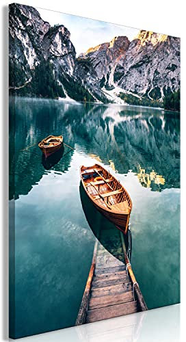 murando Quadro Montagna 40x60 cm 1 Pezzo - Stampa su Tela Strutturata XXL Grande - Quadri Moderni Soggiorno Grandi - Stampe da Parete Murale Arte Moderno Pittura - Paesaggio c-B-0418-b-a