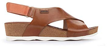 Pikolinos Keilsandalen in Leder Mahon für Frauen Farbe Brandy