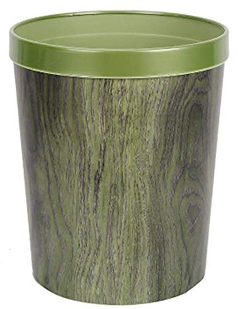 Venus valink 12L Trash Lattina, Durevole Scarti Rifiuti Cestino con Wood-Grain, Plastica Cassetto della Spazzatura, Europeo Spazzatura Contenitore Bidone dei per Bagno Cucina Forniture - Ciano