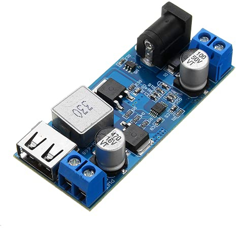 DollaTek DC-DC 24V/12V auf 5V 5A Step Down Power Supply Buck Converter Adjustable USB Step-Down Charging Module