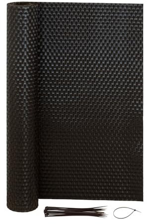 Jardinion Tapis de Protection visuelle en rotin 5m x 0,90m Anthracite Pare-Vue pour Jardin
