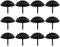 EMSea 12 Stücke Polsternägel Möbelnägel Stifte Antik Schwarz Sofanägel Haushaltszubehör für Sofabetten Zimmermannswände 30x25mm