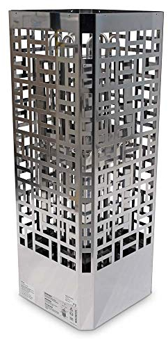 POOL Total Monuments Saunaofen Edge Tower-Design 6,0 kW & 7,5 kW | Vielseitiger Standofen | Kompakt & platzsparend 35 x 35 cm | Heizstäbe Made in Europe | Externe Steuerung erforderlich (6,0 kW)