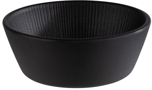 APS 85271 Schale -NERO- in schwarz, Ø 12,5 cm, Höhe 4,5 cm, 0,25 Liter