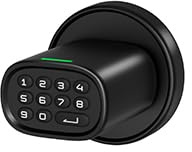 ThorBolt Pomello per serratura della porta con tastiera, pomello per porta d'ingresso senza chiave, codificato elettrico, per porte interne spessore fino a 6 cm, camera da letto, ufficio, garage, 4