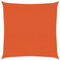 vidaXL Sonnensegel, UV Schutz Sonnenschutz für Terrasse Balkon Garten, Windschutz Wetterschutz Quadratisch, Sonnendach, 160g/m² Orange 4,5x4,5m HDPE