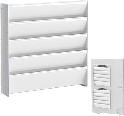 AC Air Deflector - Outdoor Unit Air Outlet Grille - Deflection Plate for Wind Protection Heating Ventilation Grille Floor Ceiling Wall
