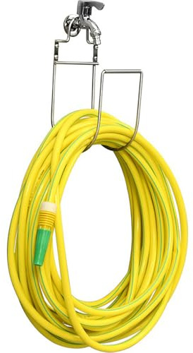 PAPERAW Stainless Steel Hose Holder Wall Mount- Wall Mount Garden Hose Hook for Outside, Sturdy Water Hose Holders for Garage, Vacuum Lines and Extension Cords