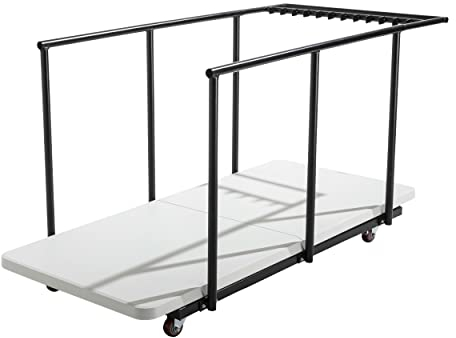 Rekkem 18 Mesas Plegables 180 cm y Carro de Transporte