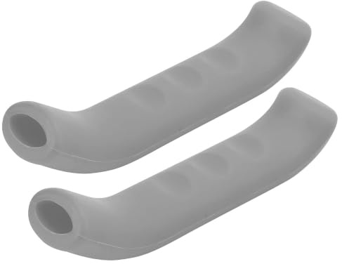 SUNGOOYUE Copri Leva per Manubrio del Freno della Bicicletta, 1 Paio di Manicotti del Manico del Freno per Bici in Silicone Copri-leva del Freno per Bici da Strada (Grigio)