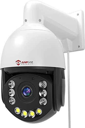 Anpviz 8MP PTZ IP PoE Kamera Outdoor mit 20X Optischer Zoom, 45M Farb & 90M IR Nachtsicht, Personen/Autoerkennung, 2-Wege Audio, Auto-Tracking, 4K Überwachungskamera, SD Kartensteckplatz(U Series)