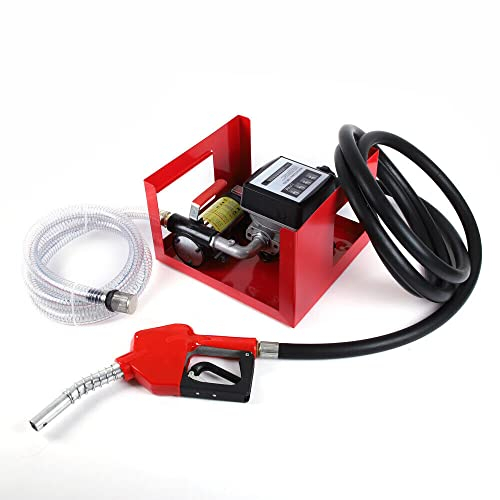 awolsrgiop Dieselpumpe, 12V 175W 45L/min Bio Heizölpumpe Selbstansaugend Ölpumpe Pistole, Dieselpumpe 230V Selbstansaugend Zapfpistole Promote Ölpumpe Tankstelle für Frachtschiffe Traktoren