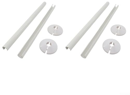 4Pcs Radiator Pipe Sleeve Covers And Pipe Collars, Radiator Pipe Hole Collars Cover Radsnaps,15Mm X 300Mm, For Bathroom