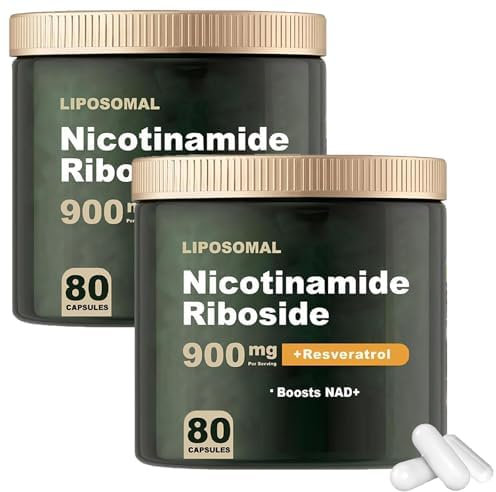 Integratore NAD+ Con Nicotinamide Riboside,NAD Nicotinamide Riboside Resveratrolo 900 Mg,o Alternativa All'integratore NAD Liposomiale,per Anti-invecchiamento,energia,concentrazione (2 pz)
