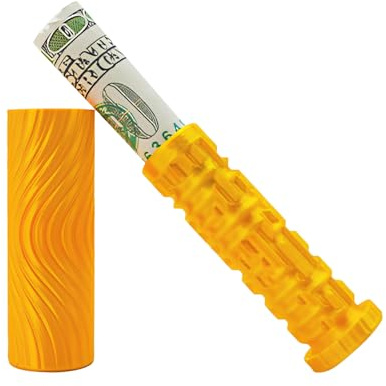 TONAUP Rätsel Geschenksbox, 3D Labyrinthbox Puzzle Geschenkverpackung, Maze Puzzle Money Box Für Kleinigkeiten Geldgeschenk Lustige Geschenkide (Gelb)