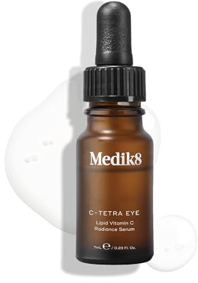 Medik8 C-Tetra Eye Serum - Lipid 14% Vitamin C Radiance Serum - For Visibly Brighter, Smoother & Energised Eyes - 7ml