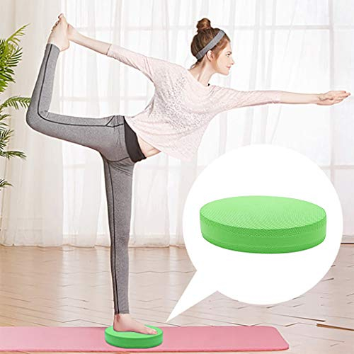 Balance Pad, Yoga matte Balance Pad Board Koordinationsmatte, Fitness-Übungskissen TPE Balance Trainer für Physiotherapie Pilates Rehabilitation und Balance Training Bewegung Rehabilitation (Grün)