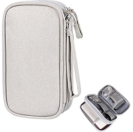 Vastsea Kabelväska, kabelfodral, elektroniktillbehör, arrangörväska, elektrisk arrangörväska, för tillbehör, mobiltelefon, laddkabel, USB-minnen, SD-kort, powerbank