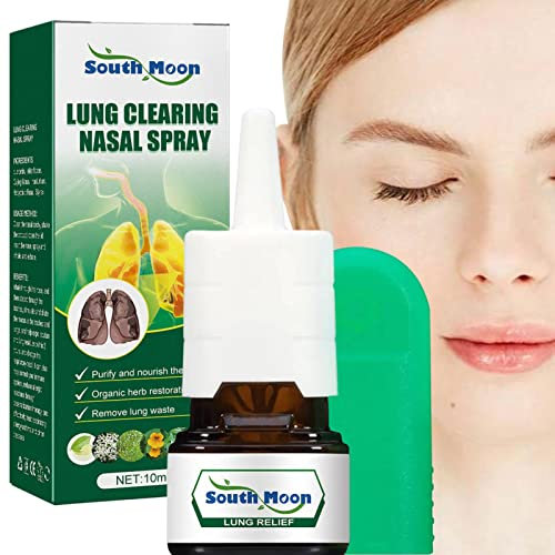 Spray per congestione nasale, spray nasale per naso chiuso, spray per la pulizia dei polmoni, allevia il disagio nasale, 10 ml di piccola capacità