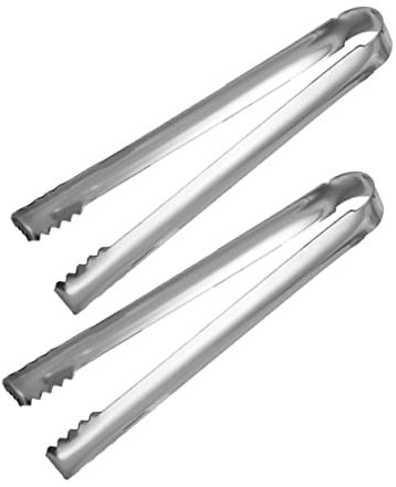 OKUMEYR 2pezzi Pinze Per Barbecue in Acciaio Resistente Pinze Per Cucinare e Servire Cibo Design Antiscivolo Comodo e Pratico Per Barbecue Picnic e Feste