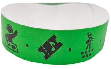 Pack de bracelets d’identification Tyvek® avec design de contrôle d’accès