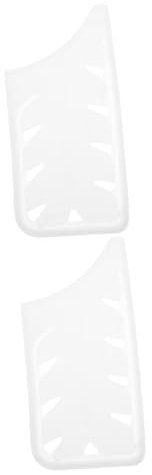 Cabilock 2 Piezas Vaina de cuchillo de cocina protector manguito de corte hueco guardia Cubrir guardaespaldas acero universal el plastico blanco