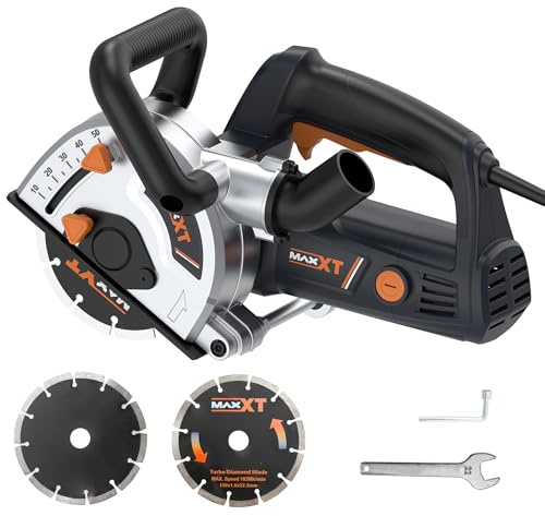 MAXXT Fresatrice Elettrica, 220-240V 50Hz 1700W, 7500 rpm, Profondità di Taglio 10-50mm, Larghezza di Taglio 8-42mm, Avvio Morbido & Protezione Contro il Sovraccarico, Compatibile con Aspirapolvere