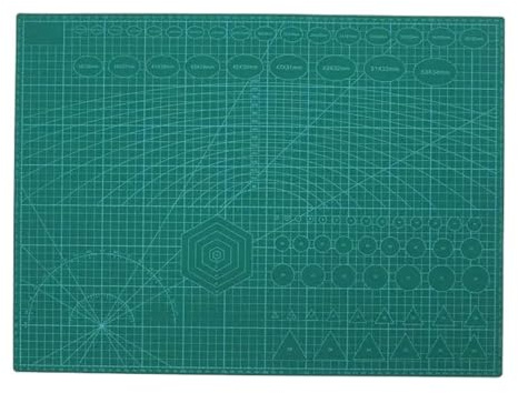 Skärmatta överdimensionerad multifunktionell PVC-matta A2, självläkande skärmatta, skärbräda, pappersskärare, kniv, skulptur, gör-det-själv-verktyg