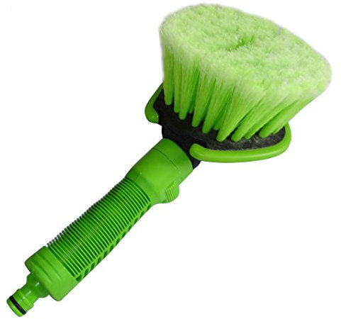 Aerzetix - Spugna , spazzola di lavaggio auto con connessione raccordo rapido per tubo .